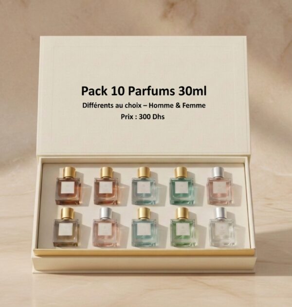 10 Parfums 30ml au Choix ( Contactez-nous sur WhatsApp pour choisir vos parfums. )
